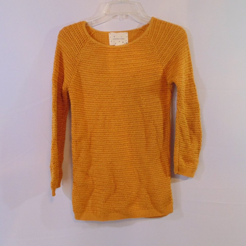 Coincidence and Chance Sweater Medium.  Mustard color